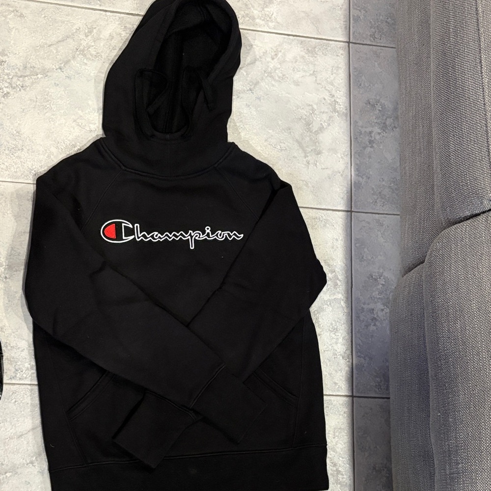 Champion Black Pullover Hoodie